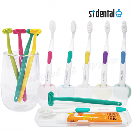 ST덴탈 혀클리너 LG미세모 페리오 칫솔 치약 여행용세트 #4