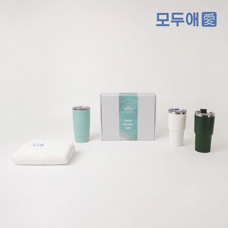모두애 뱀부얀수건 텀블러 세트 #2