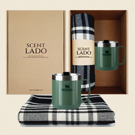센트라도 국산 항공 담요 + 스탠리 클래식 진공캠프 머그 세트 #3