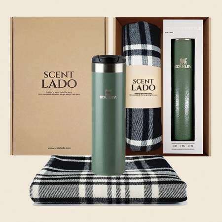 센트라도 국산 항공 담요 + 스탠리 에어로라이트 텀블러 세트 #3