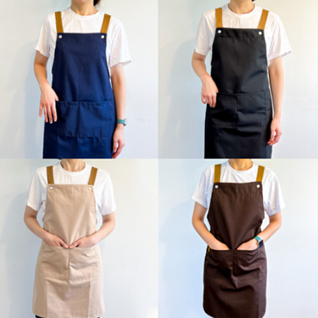 H 숄더 원피스 방수 길이조절 꽃집 공방 카페 주방 앞치마 #2