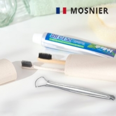 생분해 칫솔 + 대나무 칫솔 + 혀클리너 + 치약 150g + 생분해 케이스 대형 세트