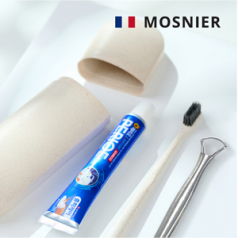 모스니에 생분해칫솔 + 혀클리너 + 치약 50g + 생분해 케이스 대형 세트