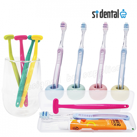 ST덴탈_혀클리너_오랄비_벨벳_페리오_칫솔치약_여행용세트 #4