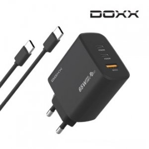 독스 65W PD 3포트 충전기 C to C 케이블포함