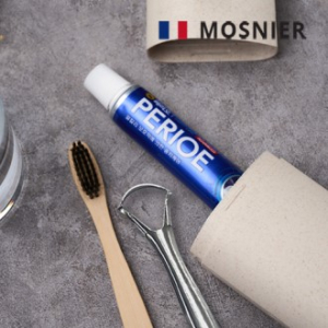 모스니에 대나무칫솔 + 혀클리너 + 치약 50g + 생분해 케이스 대형 세트