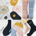 작은이미지: 남녀공용 중목양말 인쇄 골지 무지 논슬립 // 국산 #2