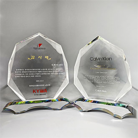 크리스탈트로피 상패 Q-3 #3