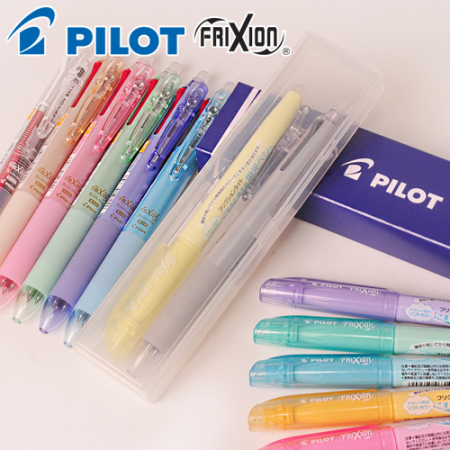 파이롯트 지워 지는 프릭션 슬림 3색 볼펜 0.38mm + 소프트 형광펜 세트 #3