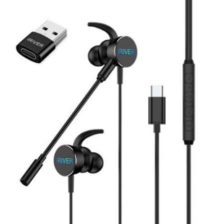 아이리버 IGE-202C C타입 게이밍 LED 이어셋, 듀얼마이크 USB 변환젠더 포함 #3