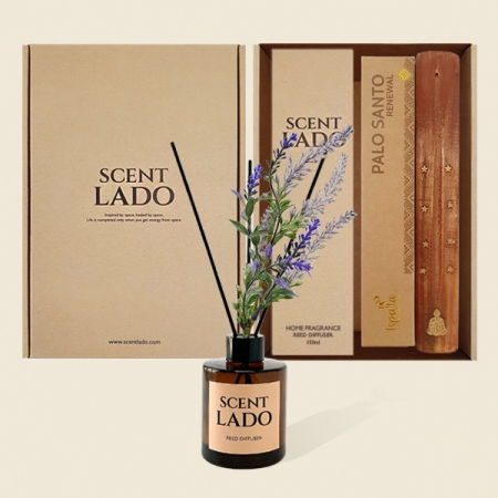 센트라도 디퓨저 라벤더 150ml + 이스팔라 팔로산토 인센스 스틱 방향제 세트 #3
