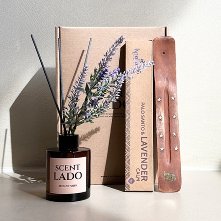 센트라도 디퓨저 라벤더 150ml + 이스팔라 팔로산토 인센스 스틱 방향제 세트 #2