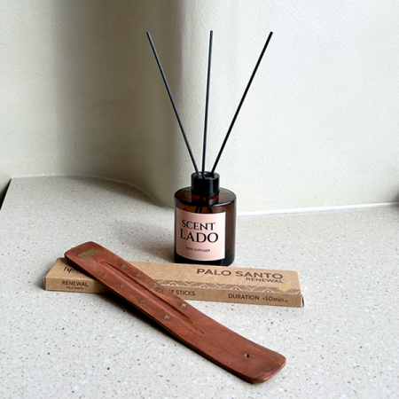 [센트라도] 디퓨저 150ml + 이스팔라 팔로산토 인센스 스틱 방향제 세트 #4