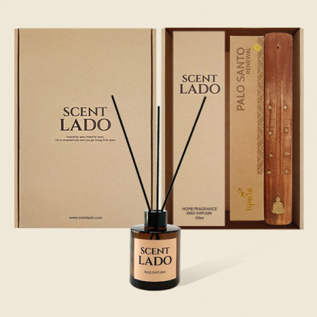 [센트라도] 디퓨저 150ml + 이스팔라 팔로산토 인센스 스틱 방향제 세트 #3