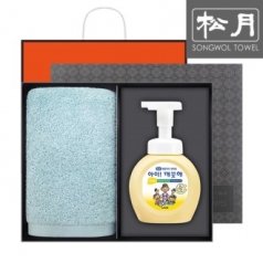 송월 향균 프리미엄 무지타올 170g 1p + 아이 깨끗해 핸드워시