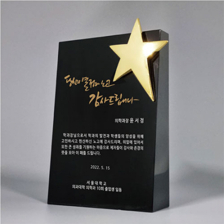 크리스탈트로피 상패 Q-14 #2