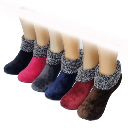 럭셔리 벨벳 덧버선 남녀 공용 방한 덧신 보온 덧신 인기 상품 #2