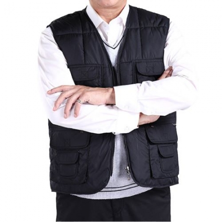 코튼 멀티 포켓 패딩 작업조끼, 경량 패딩 조끼 작업복 C타입 #2