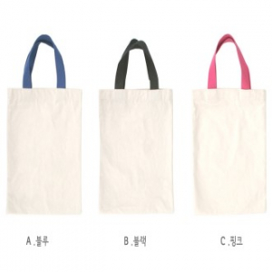 칼라 손잡이 에코백 3종 시즌 2, 무지 에코백 / 손잡이 컬러 대량 주문가능, 행사 교육 판촉 학원