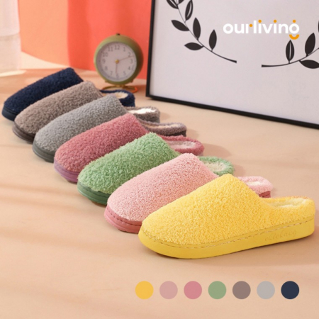 파스텔 실내화 실내 슬리퍼 거실화 겨울 실내화 털실내화 #2