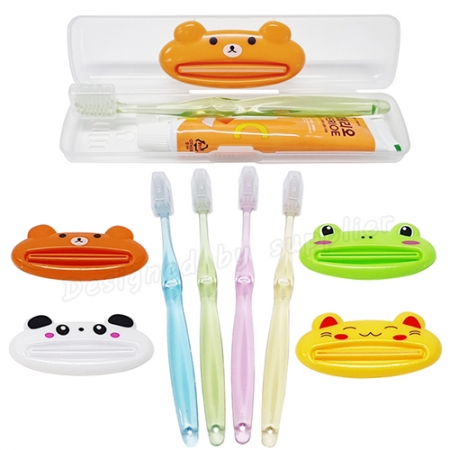 치약 짜개 치과용 크리스탈 캡 페리오 칫솔 치약 여행용세트 #4