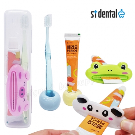 치약 짜개 치과용 크리스탈 캡 페리오 칫솔 치약 여행용세트 #3