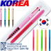 작은이미지: 코리아 더블 클립 니들 3색 볼펜 + 스타 사각 형광펜 세트 #3