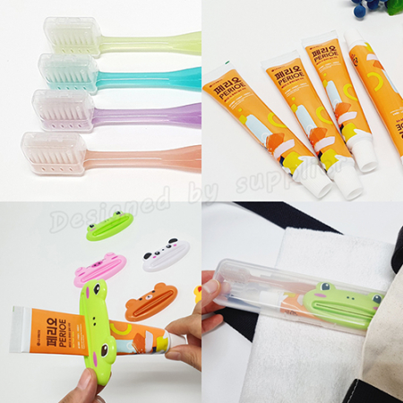 치약 짜개 st엠보싱 페리오 칫솔 치약 여행용세트 #5