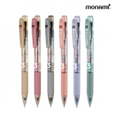 모나미 플립3 볼펜 0.5mm (3색심) // 부드러운 필기