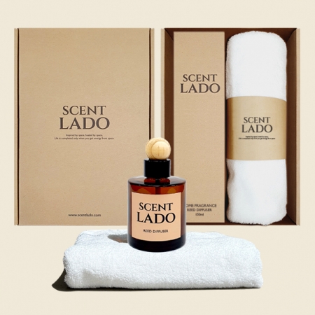 센트라도 차량용 디퓨저 150ml+송월 타올(수건) 세트 #3