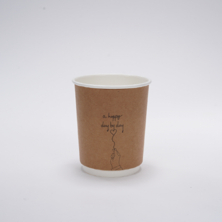 캘리그라피 크라프트 이중컵 [데이바이데이] 10온스 #2