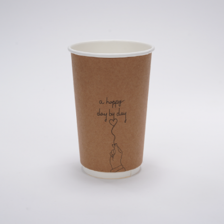 캘리그라피 크라프트 이중컵 [데이바이데이] 16온스 #2