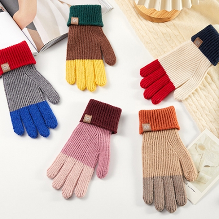 스마트터치 트리플 니트장갑 여성용 방한장갑 기모안감 털장갑 #3