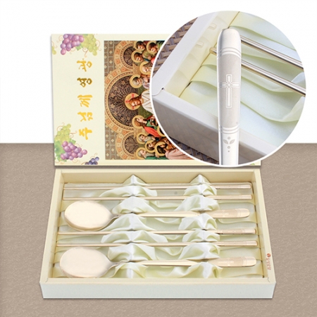 예루살렘 티타늄수저 2벌 교회 1255-B #3