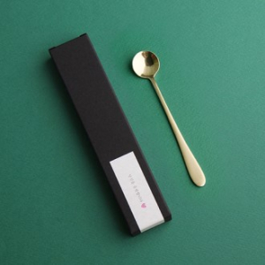 골드 카페 에스프레소 스푼 1P (종이케이스)