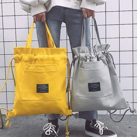 비비드 버컷 배낭백 3, 에코백, 캔버스에코백, 주머니 에코백 #2