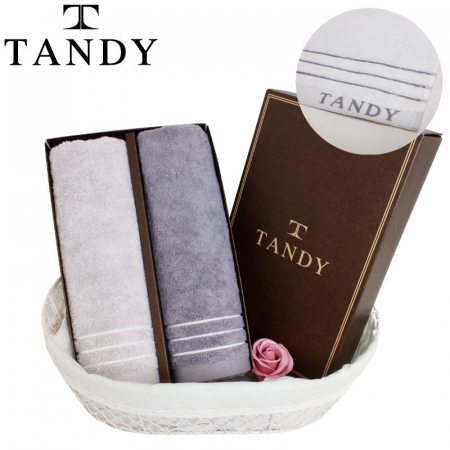 탠디 코마사 40수 삼선 타올 2매 세트, 40x80cm #2