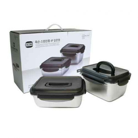 스텐 밀폐용기 스텐찬통 1800ml + 2800ml #2