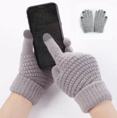 심플 스마트 터치장갑, 와플 니트장갑, 남녀공용 스마트폰 니트장갑 #2