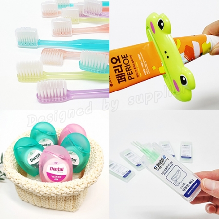 치약짜개 M케이스 엠보싱 칫솔치약 치간 여행용세트 #5