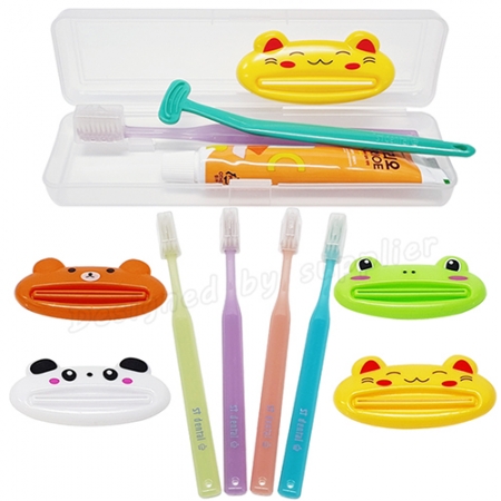 치약짜개 M케이스 엠보싱 칫솔치약 st 혀클리너 여행용세트 #4