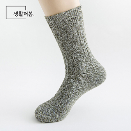 남성 보카시 두꺼운 꽈배기 중목양말 10켤레 #5