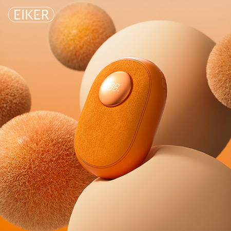 EIKER 플란넬 진동마사지 휴대용 충전식 USB 전기 손난로 보조배터리 6500mAh, KA-3113 #6