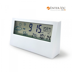 리움 D-C90 온습도 LCD 탁상용시계