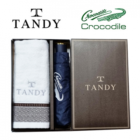탠디 더도어 타올 + 크로커다일 3단 엠보 수동 우산세트 - 42번 #2