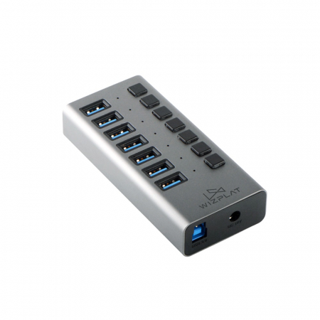 유전원 USB 허브 알루미늄 개별 전원스위치 7포트 WIZ-H72S #5