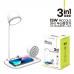 작은이미지: 컴우드 무선충전겸용 블루투스 스피커 3in1 15W + LED스탠드 #2
