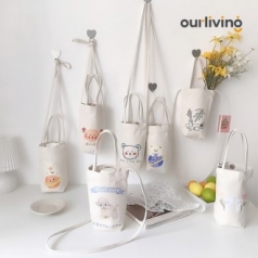 캔버스 텀블러 가방 숄더백 미니 에코백