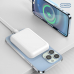 작은이미지: 일우 맥세이프 무선 충전 + 휴대용 전기 손난로 보조배터리 충전식 5000mAh #4