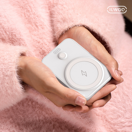 일우 맥세이프 무선 충전 + 휴대용 전기 손난로 보조배터리 충전식 5000mAh #7